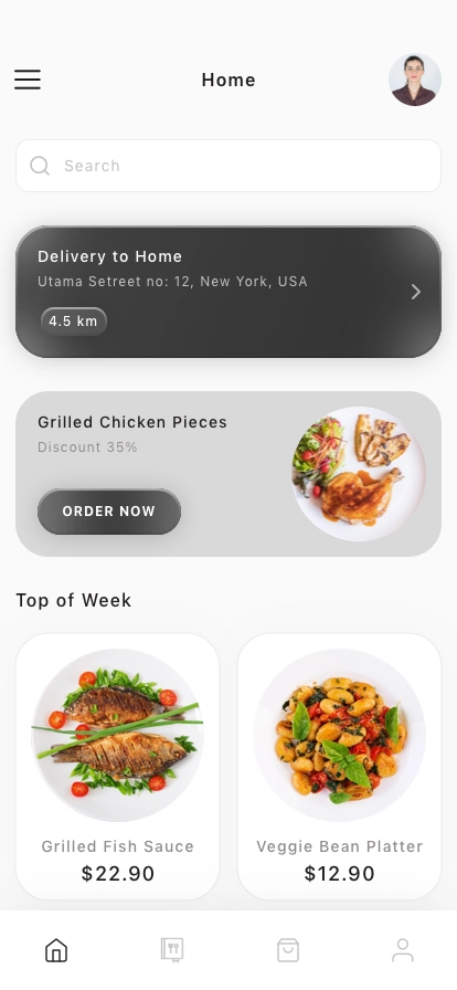 Food Ordering Mobile App UI Kit - Screenshot 1