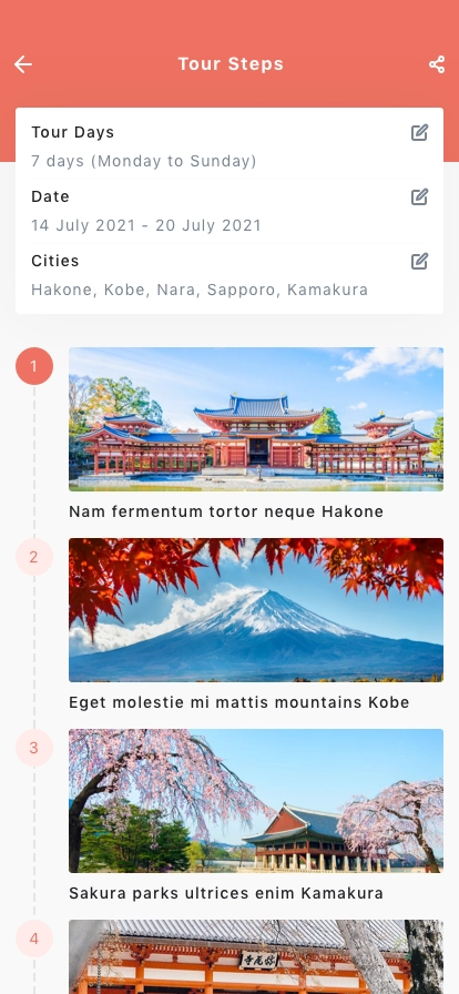 Tour Guide Mobile App UI Kit - Screenshot 3