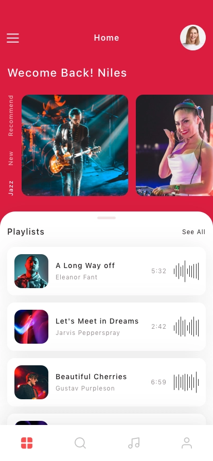 Music Streaming Mobile App UI Kit - Screenshot 2