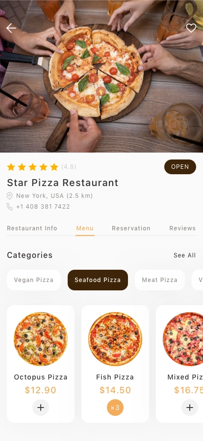 Pizza Delivery Mobile App UI Kit - Screenshot 5