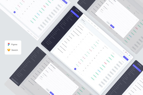 Blog Categories Admin Dashboard Template UI Kit