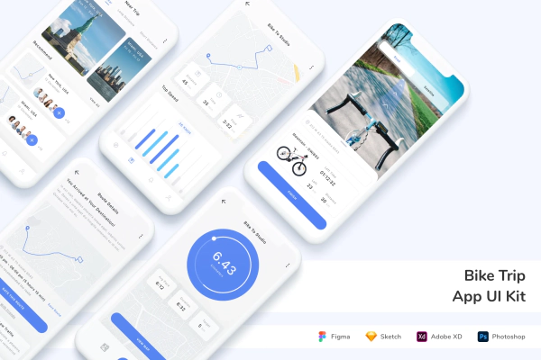 Bike Trip App UI Kit
