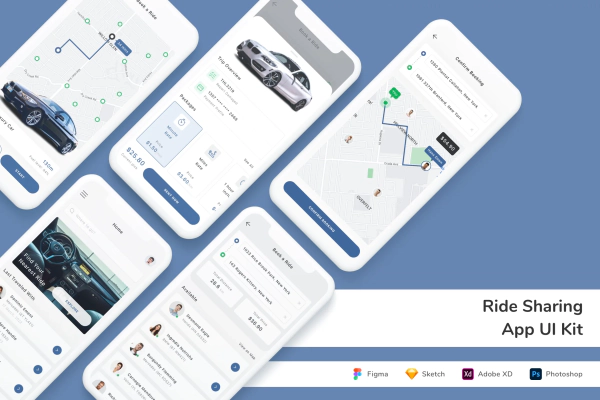 Ride Sharing App UI Kit