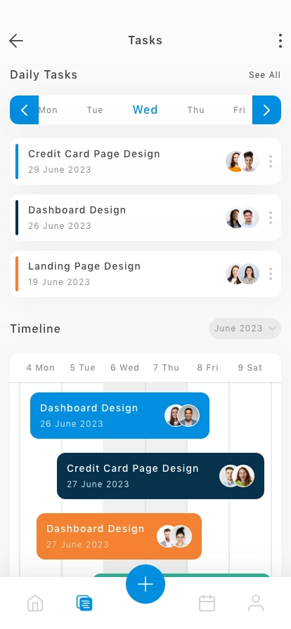 Project Management Mobile App UI Kit - Screenshot 3