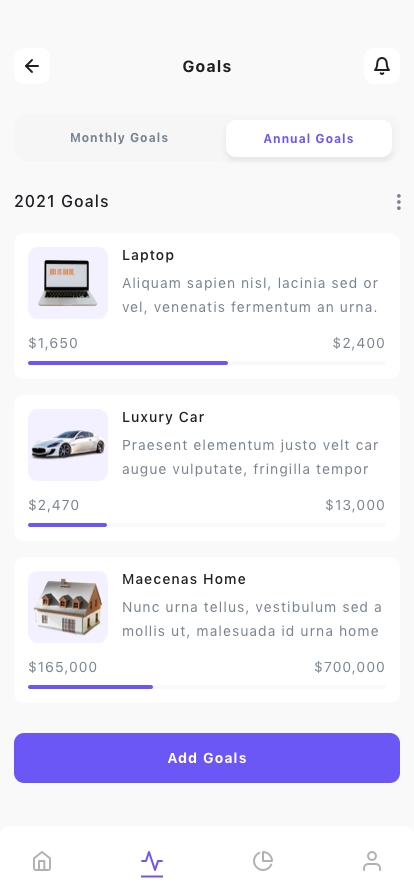 Personal Finance & Budget Management Mobile App UI Kit - Screenshot 2