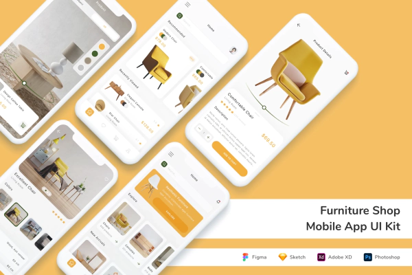 Furniture Shop Mobile App UI Kit