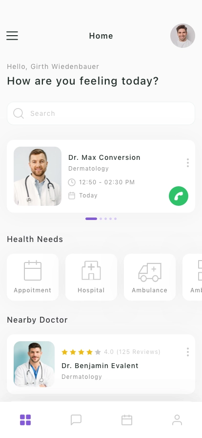 Health & Medical Mobile App UI Kit - Screenshot 1