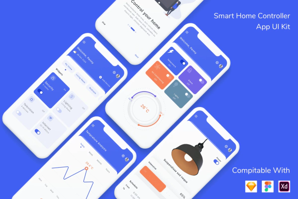 Smart Home Controller App UI Kit