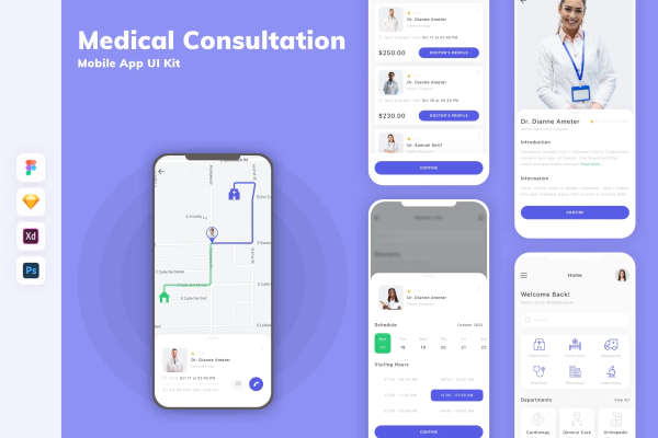 Medical Consultation Mobile App UI Kit