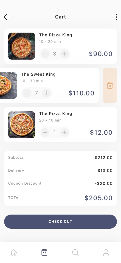 Restaurant & Food Delivery Mobile App UI Kit - Screenshot 5