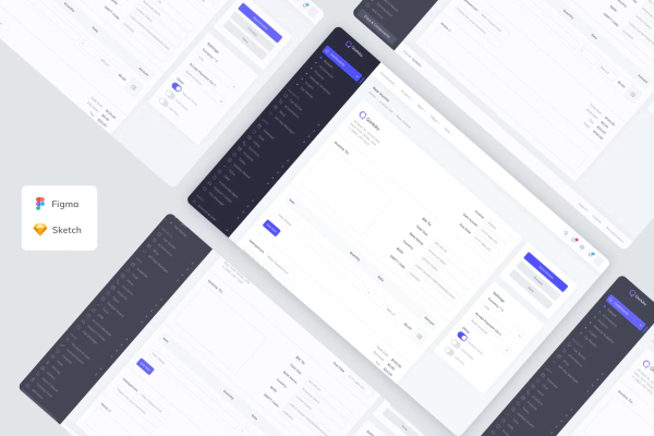 Create Invoice Admin Dashboard Template UI Kit