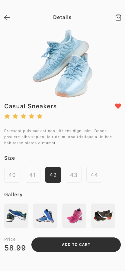 Shoes Store Mobile App UI Kit - Screenshot 5