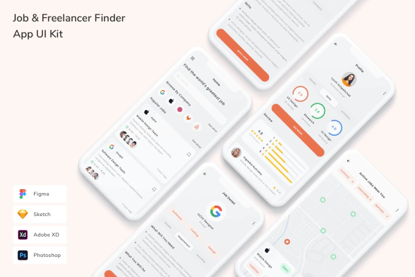 Job & Freelancer Finder App UI Kit