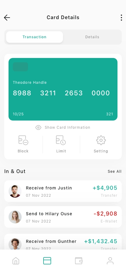 Banking & Wallet Mobile App UI Kit - Screenshot 4