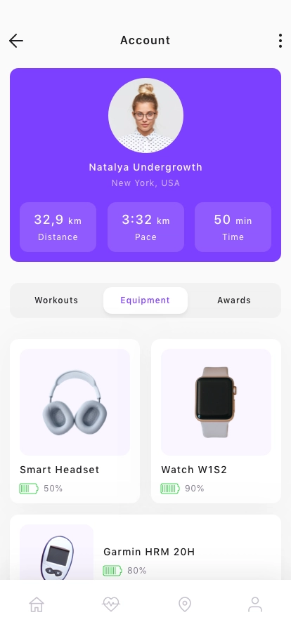 Health & Activity Tracking App UI Kit - Screenshot 5