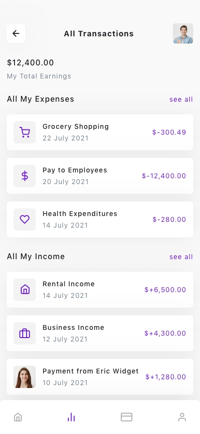 Fintech & Finance Mobile App UI Kit - Screenshot 2