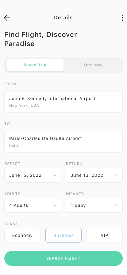 Ticket Booking Mobile App UI Kit - Screenshot 2