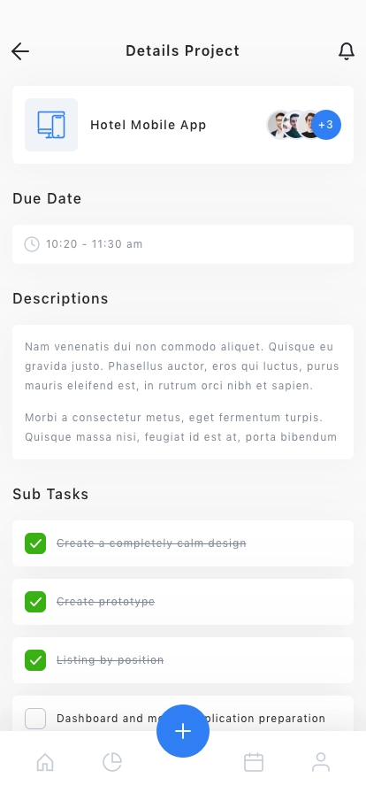 Project & Task Management App UI Kit - Screenshot 2