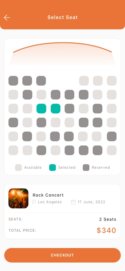 Event Ticketing Mobile App UI Kit - Screenshot 5