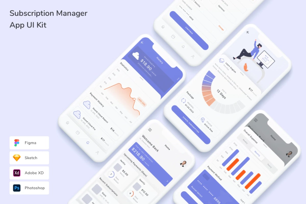 Subscription Manager App UI Kit