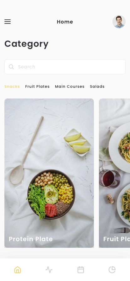 Calorie Food Tracking App UI Kit - Screenshot 1