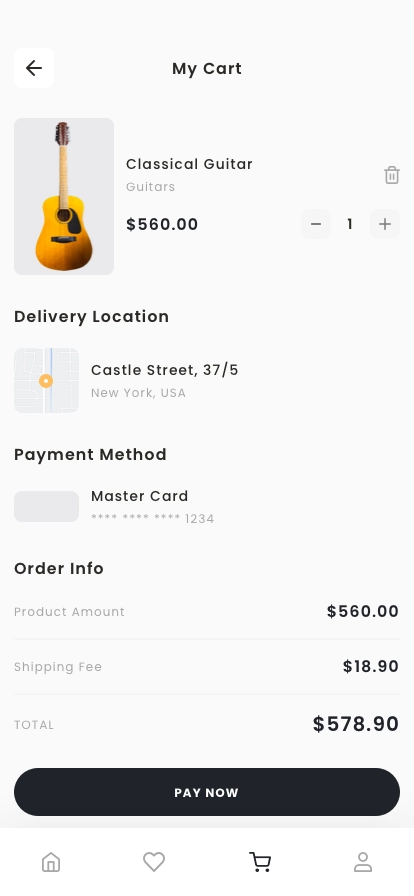 Instrument Store Mobile App UI Kit - Screenshot 5