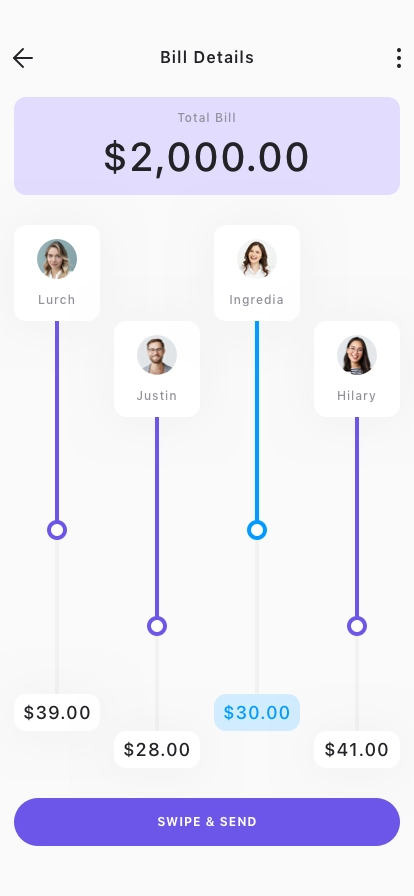 Split Bill Mobile App UI Kit - Screenshot 4