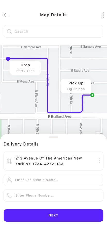 Package Delivery Mobile App UI Kit - Screenshot 2