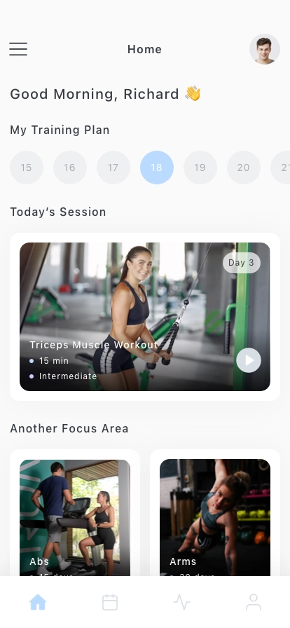 Workout Tracker Mobile App UI Kit - Screenshot 3