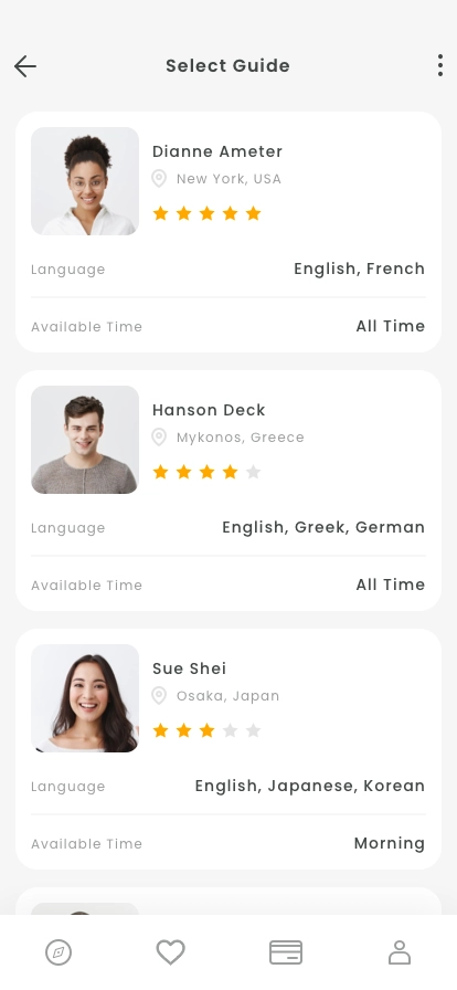 Tour Guide Mobile App UI Kit - Screenshot 2