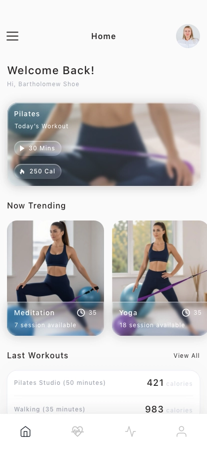 AI Fitness Training Mobile App UI Kit - Screenshot 1