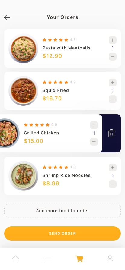 Restaurant Smart Menu Mobile App UI Kit - Screenshot 5