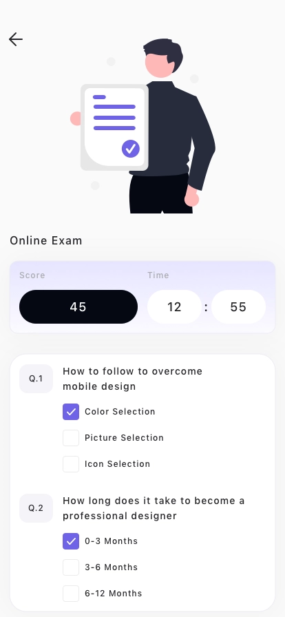 Learning Platform Mobile App UI Kit - Screenshot 4
