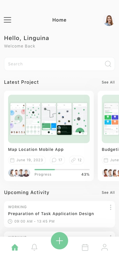 Work Management Mobile App UI Kit - Screenshot 2