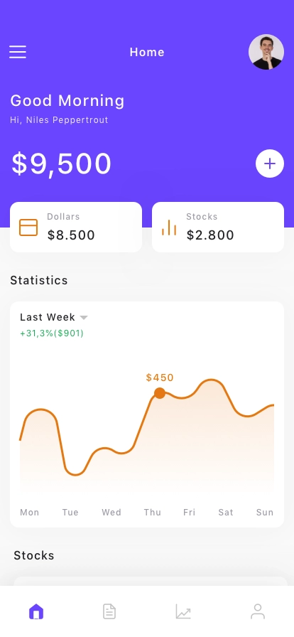 Investment Mobile App UI Kit - Screenshot 3