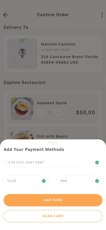 Food Delivery Mobile App UI Kit - Screenshot 5