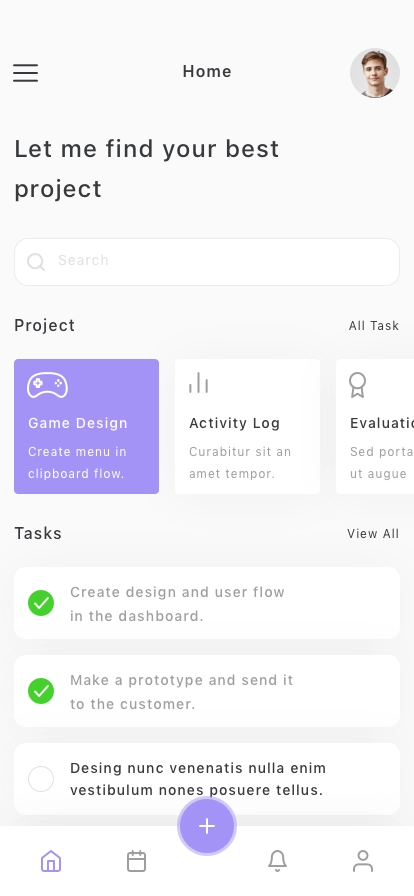 Task Management Mobile App UI Kit - Screenshot 1