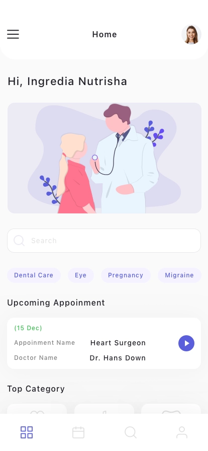 Doctor Appointment Mobile App UI Kit - Screenshot 1