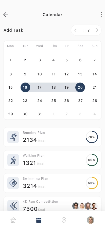 Action Tracker Mobile App UI Kit - Screenshot 4