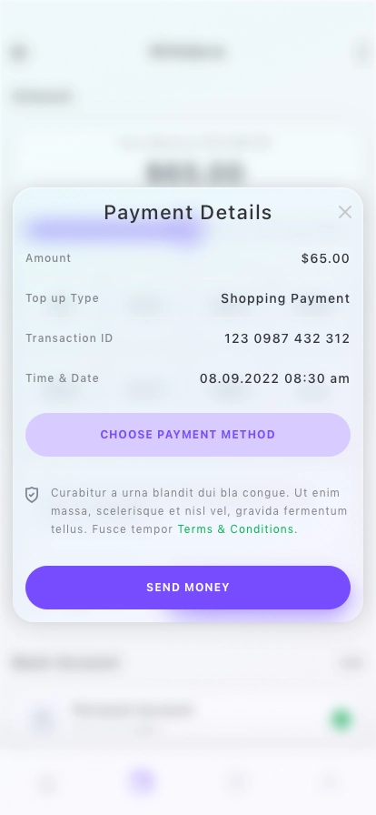 AI Send Money Mobile App UI Kit - Screenshot 3