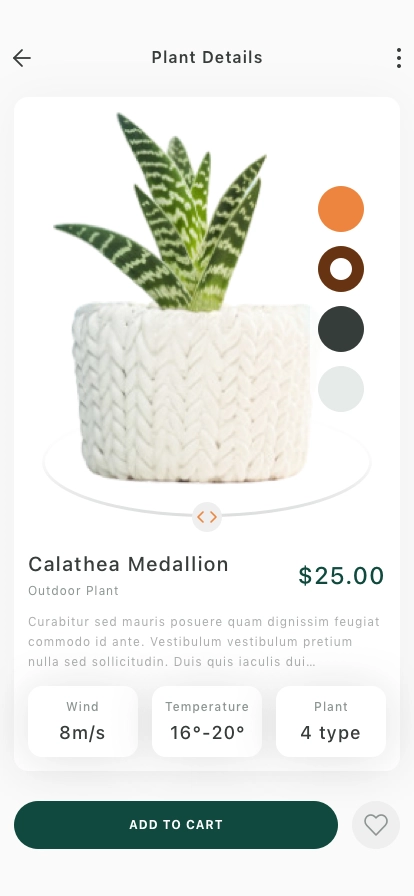 Plant Shop Mobile App UI Kit - Screenshot 3