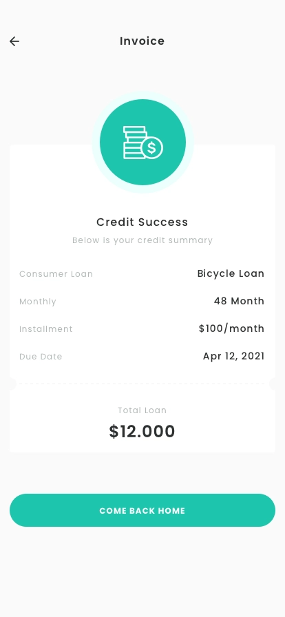 Loan Assistant App UI Kit - Screenshot 5
