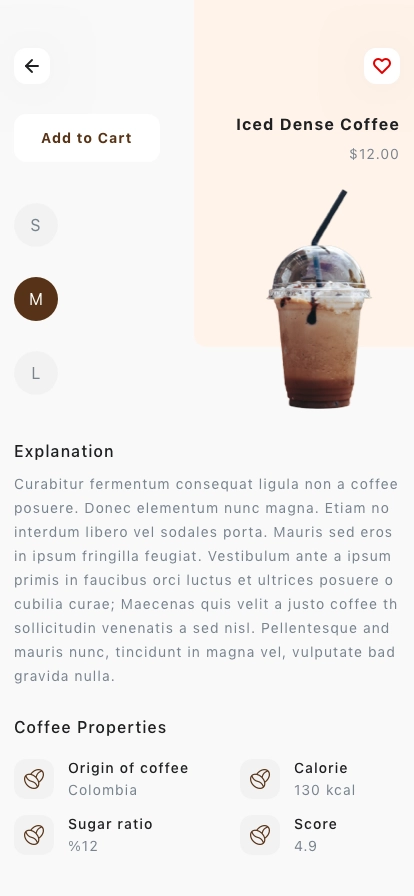 Coffee Shop Mobile App UI Kit - Screenshot 3