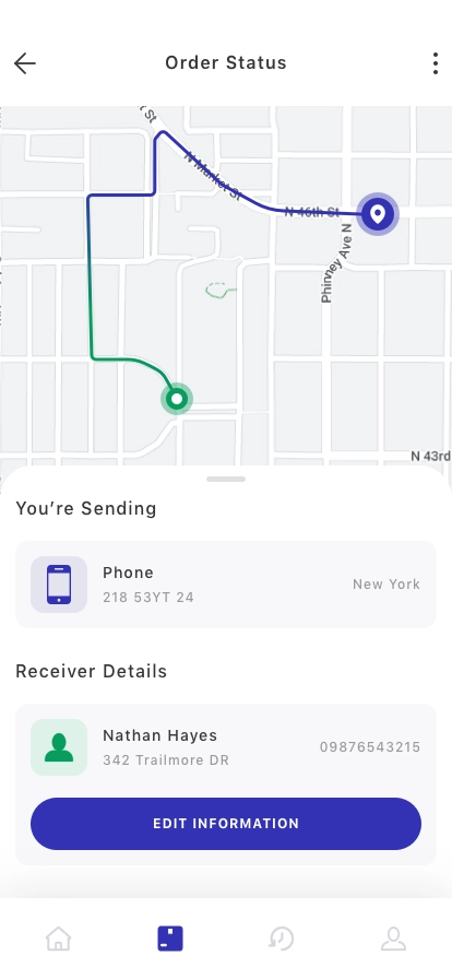 Parcel Tracking Mobile App UI Kit - Screenshot 5