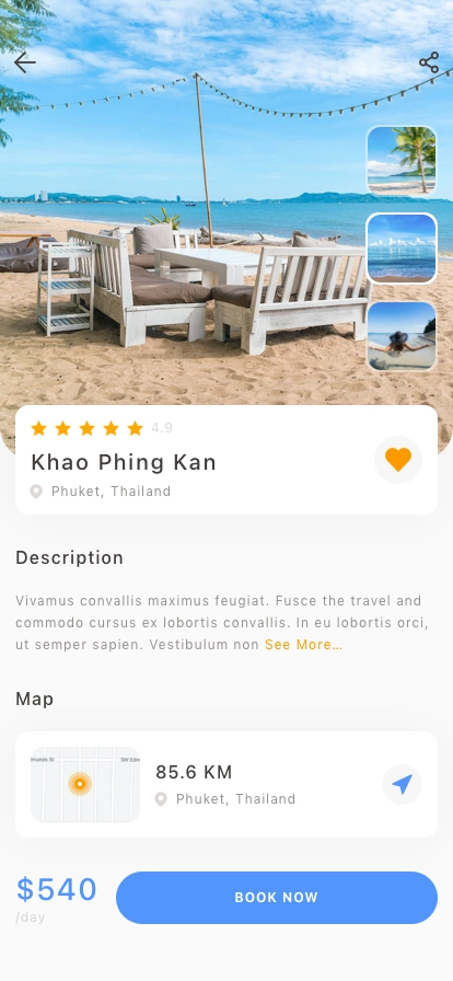 Travel Service Mobile App UI Kit - Screenshot 3