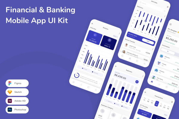 Financial & Banking Mobile App UI Kit