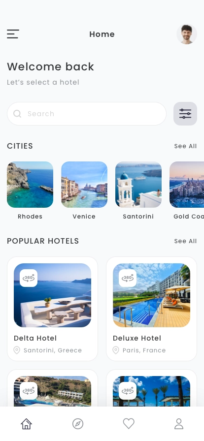 Hotel Find & Booking Mobile App UI Kit - Screenshot 3