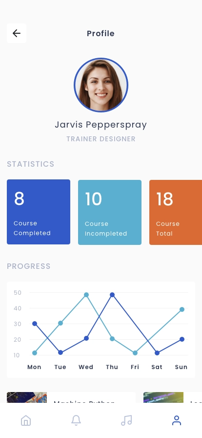 Online Course App UI Kit - Screenshot 4