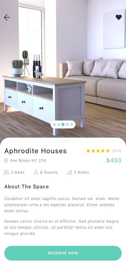 Accommodation Booking Mobile App UI Kit - Screenshot 4
