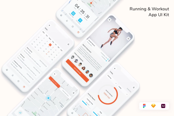 Running & Workout App UI Kit